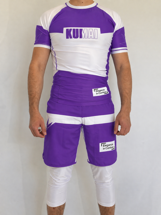 Ensemble KUMAI Collant Long – Édition Spéciale "Purple Belt" (Compétition)